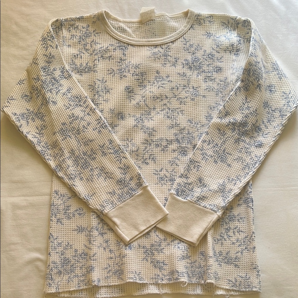 Floral Long Sleeve Thermal Top